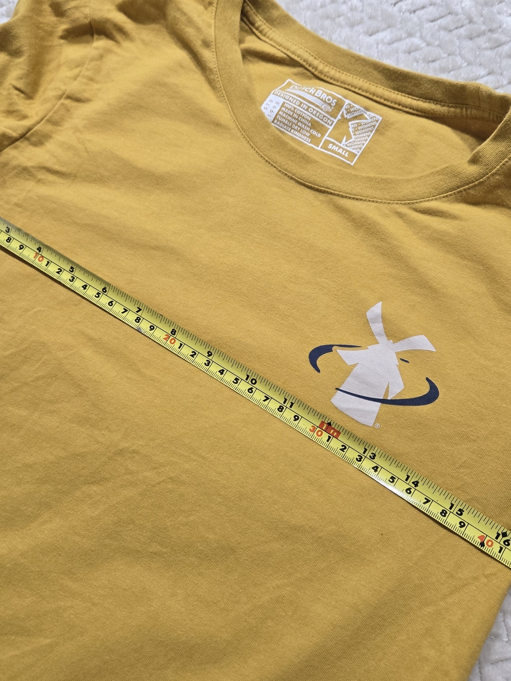 Dutch Bros Mustard Yellow Long Sleeve Windmill Tee - Picture 6 of 7